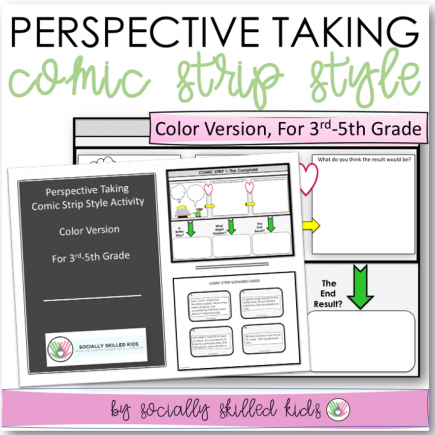 Perspective Taking and Problem Solving, Comic Strip Activity | 3rd-5th Grade Color Version